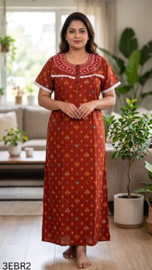 3XL Embroidery Nighty-3EBR2