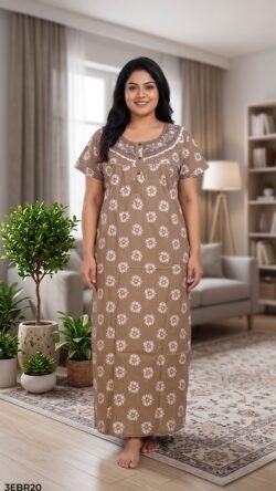 3XL Embroidery Nighty-3EBR20