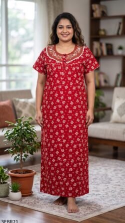 3XL Embroidery Nighty-3EBR21