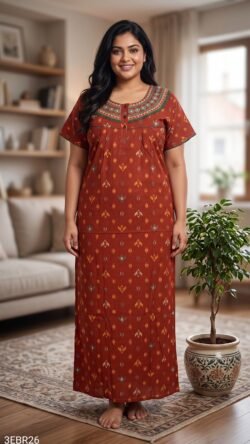 3XL Embroidery Nighty-3EBR26