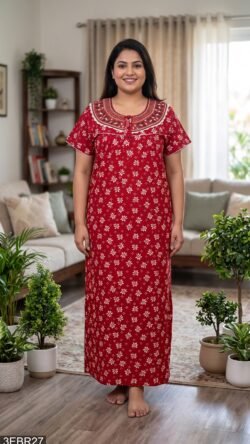 3XL Embroidery Nighty-3EBR27