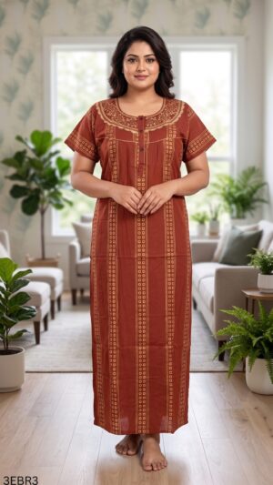 3XL Embroidery Nighty-3EBR3