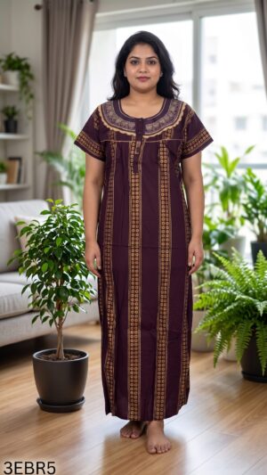 3XL Embroidery Nighty-3EBR5