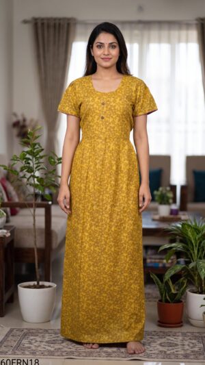 60 Length Frock Nighty Free Size(XXL)-60FRN18