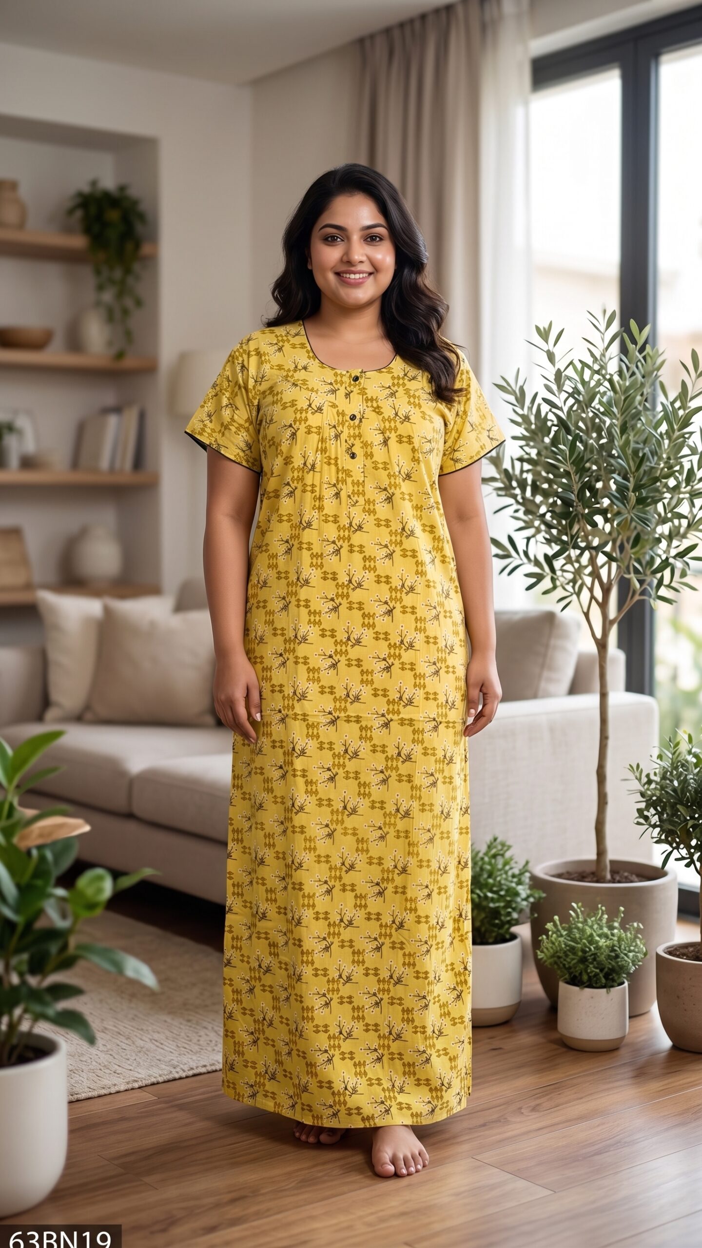 60 Length 3XL 3 Button Nighty-63BN19