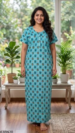 60 Length 3XL 3 Button Nighty-63BN20