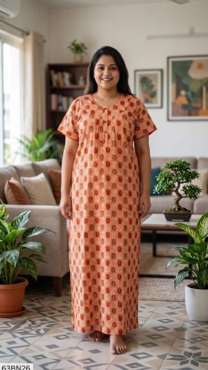60 Length 3XL 3 Button Nighty-63BN26