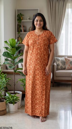60 Length 3XL 3 Button Nighty-63BN28