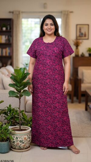 60 Length 3XL 3 Button Nighty-63BN36