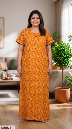 60 Length 3XL 3 Button Nighty-63BN38