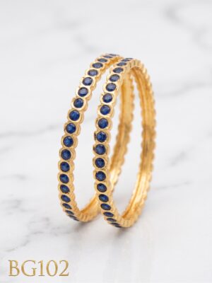 Panchaloha Bangle (Dark blue)-BG102