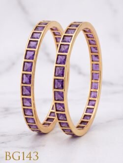 Panchaloha Bangle (Lavender dark) -BG143