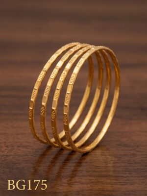 Unpolished Panchaloha Bangle Set of 4 pcs-BG175