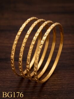 Unpolished Panchaloha Bangle Set of 4 pcs-BG176