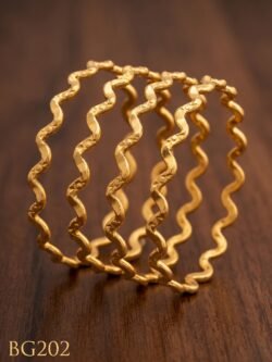Unpolished Panchaloha Bangle Set of 4 pcs-BG202