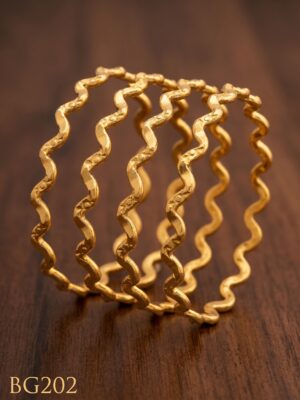 Unpolished Panchaloha Bangle Set of 4 pcs-BG202