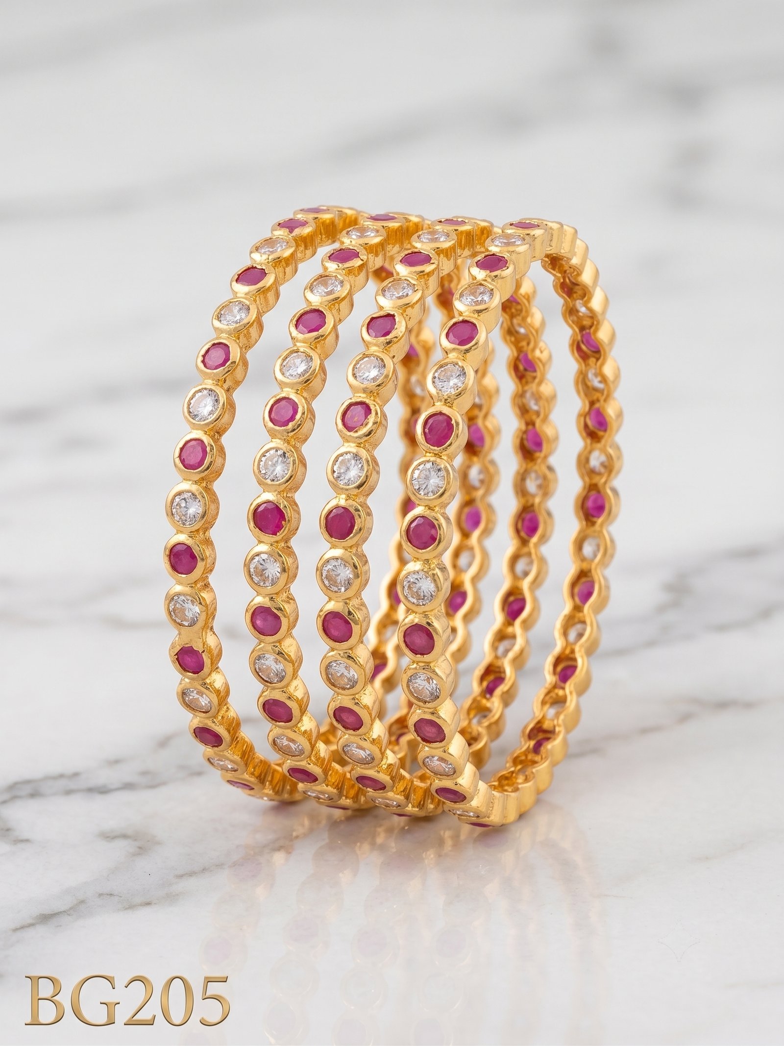 Panchaloha Bangle Set of 4 pcs-BG205
