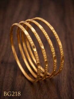 Unpolished Panchaloha Bangle Set of 4 pcs-BG218