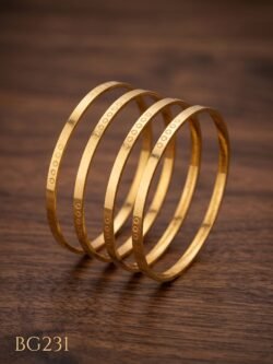 Unpolished Panchaloha Bangle Set of 4 pcs-BG231