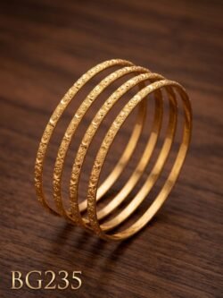 Unpolished Laxmi Devi Panchaloha Bangle Set of 4 pcs-BG235