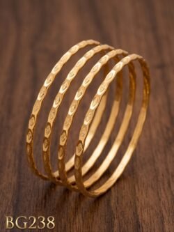 Unpolished Panchaloha Bangle Set of 4 pcs-BG238