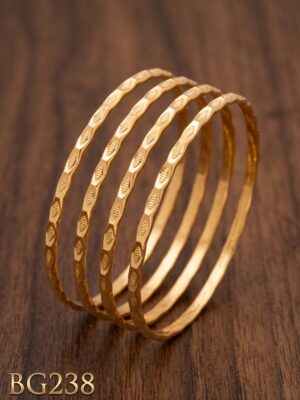 Unpolished Panchaloha Bangle Set of 4 pcs-BG238