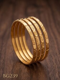 Unpolished Panchaloha Bangle Set of 4 pcs-BG239