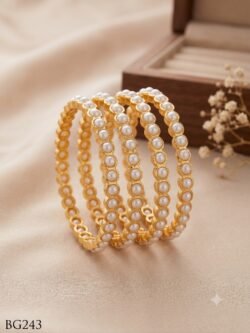 Panchaloha Pagadam  Bangle Set of 4 pcs-BG243