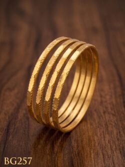 Unpolished Panchaloha Bangle Set of 4 pcs-BG257