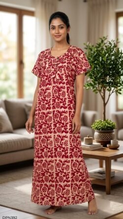 Batiq Patch Nighty Free Size(XXL) -DPN392