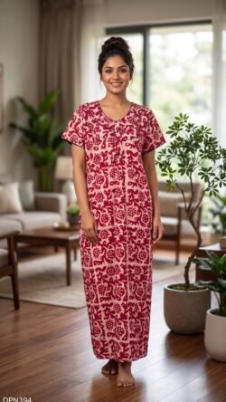 Batiq Patch Nighty Free Size(XXL) -DPN394