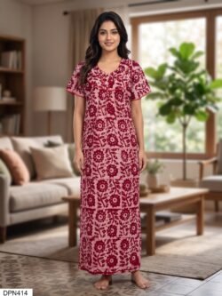 Batiq Patch Nighty Free Size(XXL) -DPN414