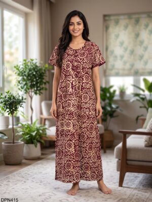 Batiq Patch Nighty Free Size(XXL) -DPN415