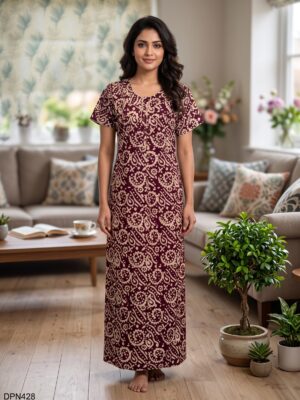Batiq Patch Nighty Free Size(XXL) -DPN428
