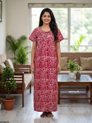 Batiq Patch Nighty Free Size(XXL) -DPN433