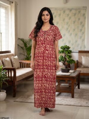 Batiq Patch Nighty Free Size(XXL) -DPN445