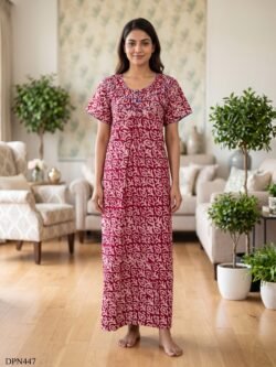Batiq Patch Nighty Free Size(XXL) -DPN447