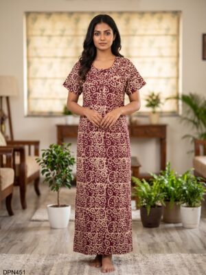 Batiq Patch Nighty Free Size(XXL) -DPN451