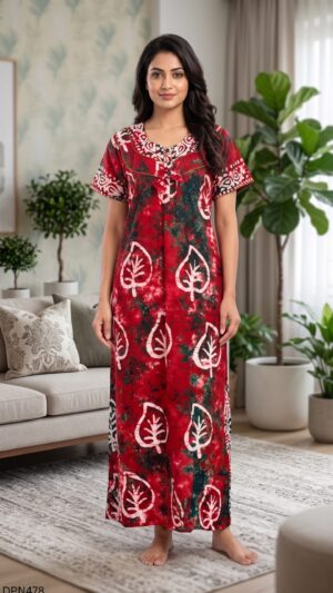 Batiq Patch Nighty Free Size(XXL) -DPN478