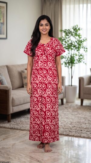 Batiq Patch Nighty Free Size(XXL) -DPN481