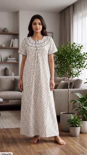 Double Patch Nighty Free Size(XXL) -DPN499