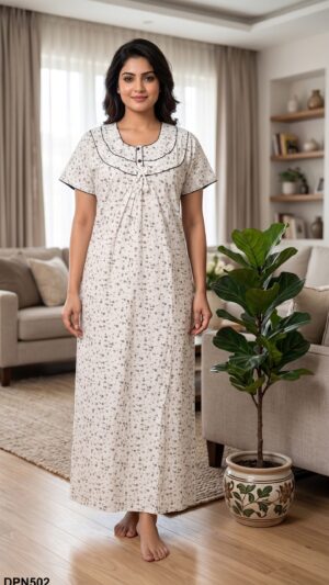 Double Patch Nighty Free Size(XXL) -DPN502