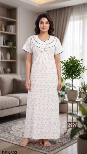 Double Patch Nighty Free Size(XXL) -DPN503