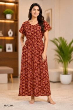 FROCK FEEDING NIGHTY FREE SIZE(XXL)-FRFD397