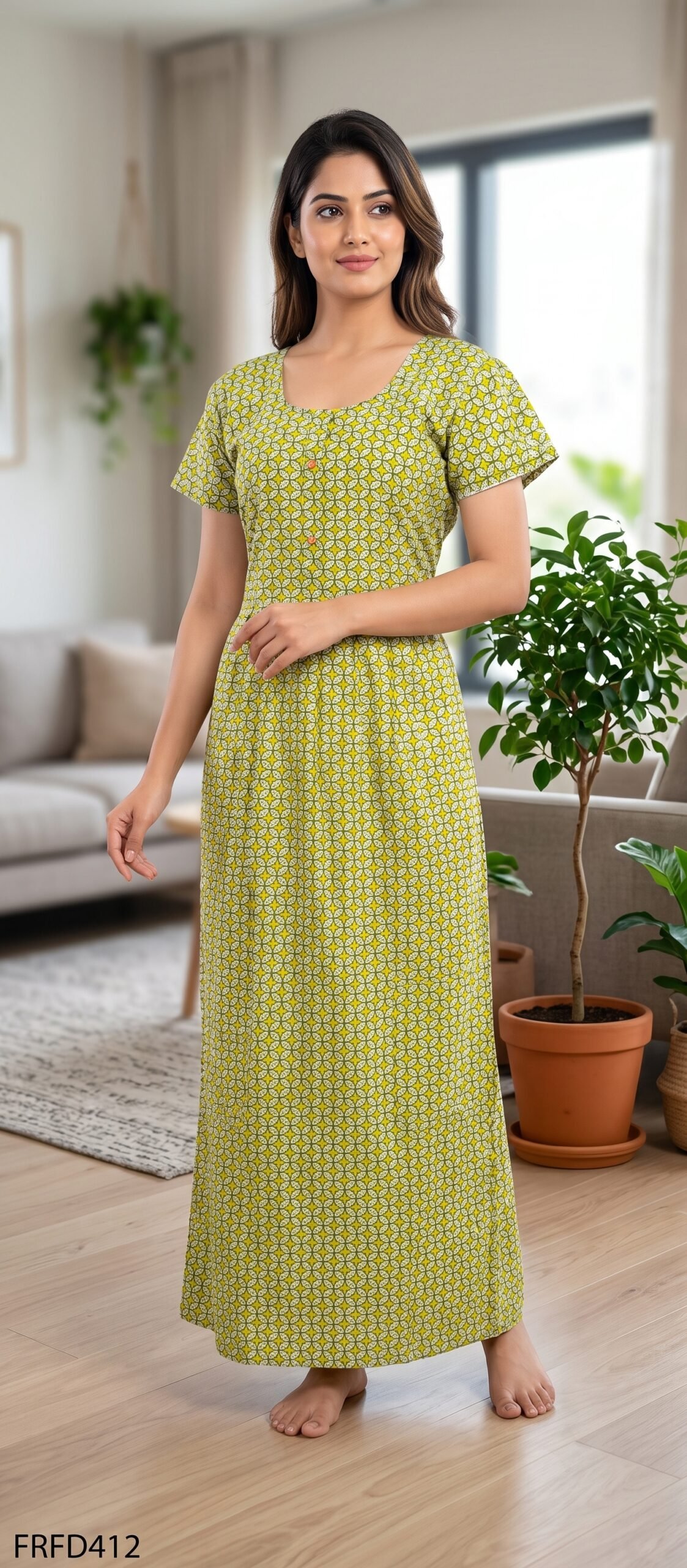 FROCK FEEDING NIGHTY FREE SIZE(XXL)-FRFD412