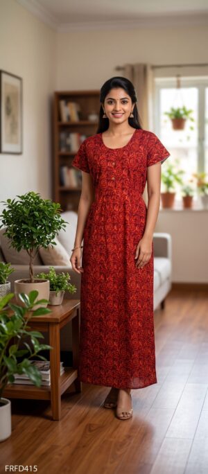 FROCK FEEDING NIGHTY FREE SIZE(XXL)-FRFD415