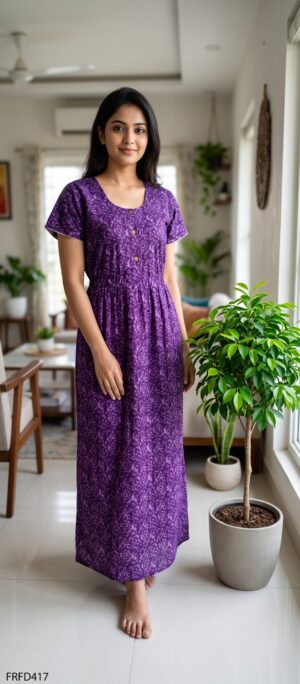 FROCK FEEDING NIGHTY FREE SIZE(XXL)-FRFD417