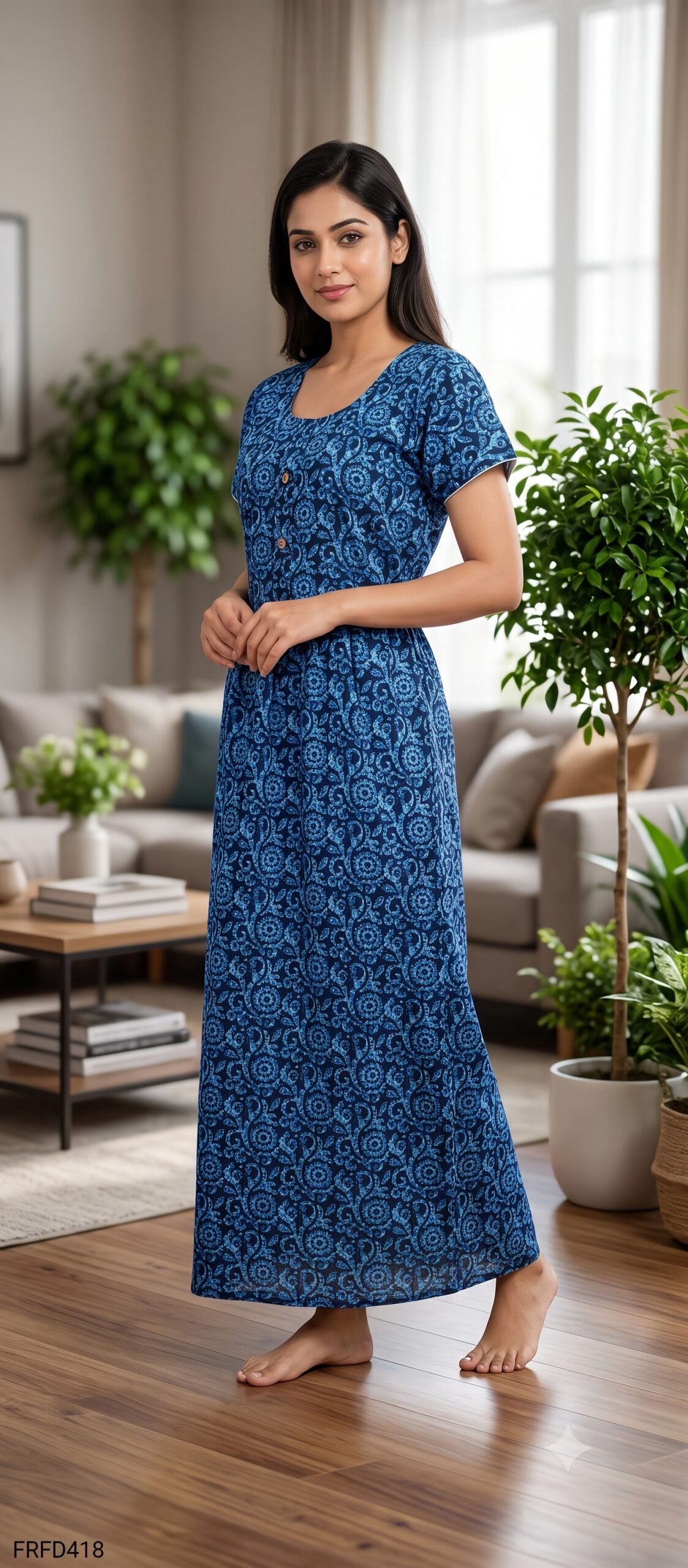 FROCK FEEDING NIGHTY FREE SIZE(XXL)-FRFD418