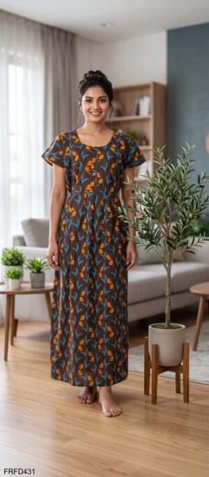 FROCK FEEDING NIGHTY FREE SIZE(XXL)-FRFD431