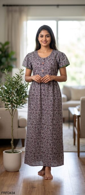 FROCK FEEDING NIGHTY FREE SIZE(XXL)-FRFD434